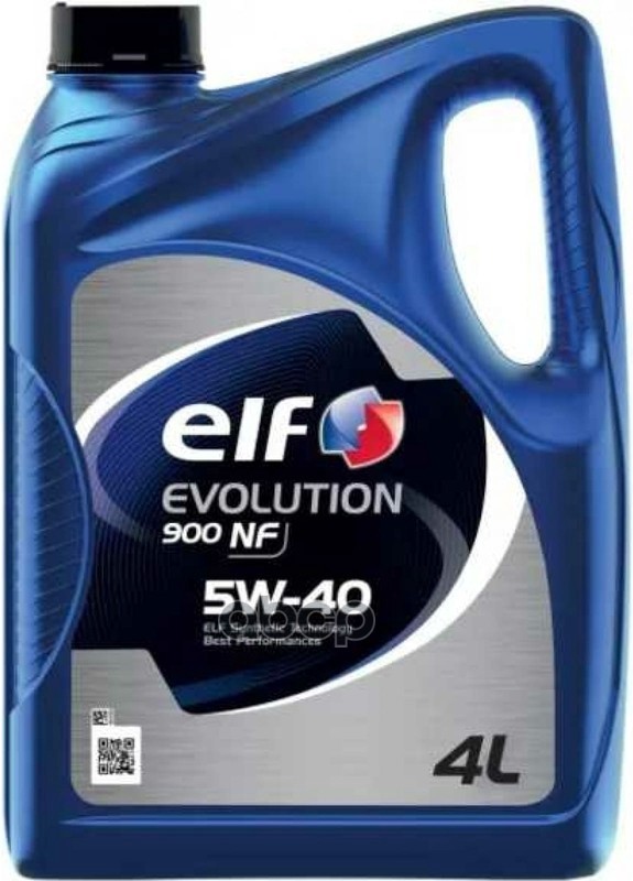 Масло моторное синтетическое Evolution 900 NF 5W40 SL/CF, A3/B4 4л ELF арт. 216650