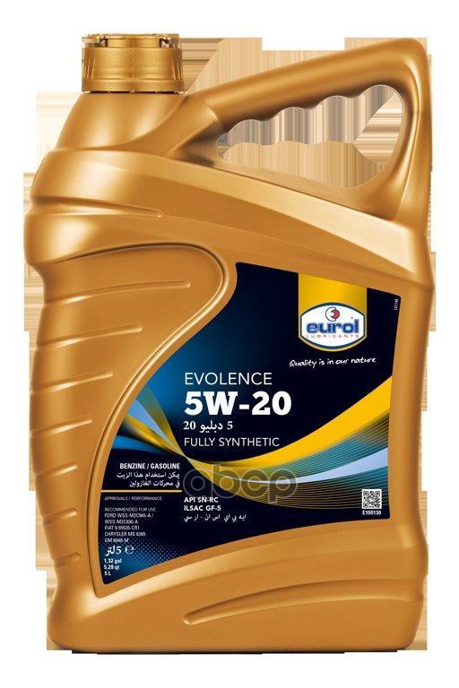 EUROL Масло Моторное Eurol Evolence 5W20 5Л