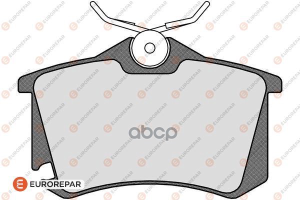 Колодки Тормозные Дисковые | Зад | EUROREPAR арт. 1617250080
