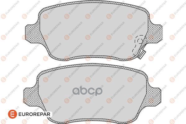 Колодки тормозные OPEL ASTRA G/H/ZAFIRA A задн. EUROREPAR арт. 1617258680