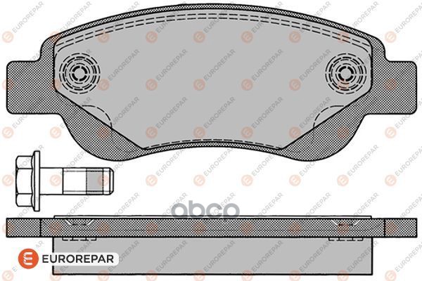 Колодки тормозные PSA C1/PSA 107/TOYOTA AYGO 05> передн. EUROREPAR арт. 1617264880