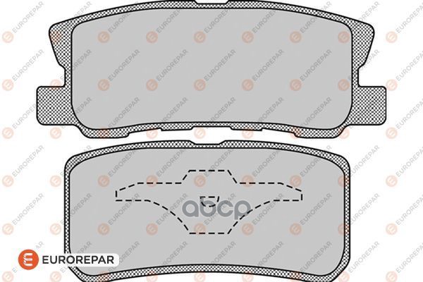 Колодки тормозные PSA 4007/MITSUBISHI PAJERO III/OUTLANDER 06> задн. EUROREPAR арт. 1617265280