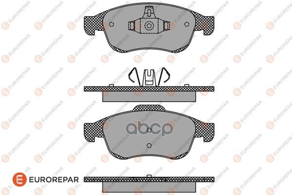 Колодки тормозные RENAULT DUSTER 10>/FLUENCE 10>/MEGANE III 08> передн. EUROREPAR арт. 1617274080