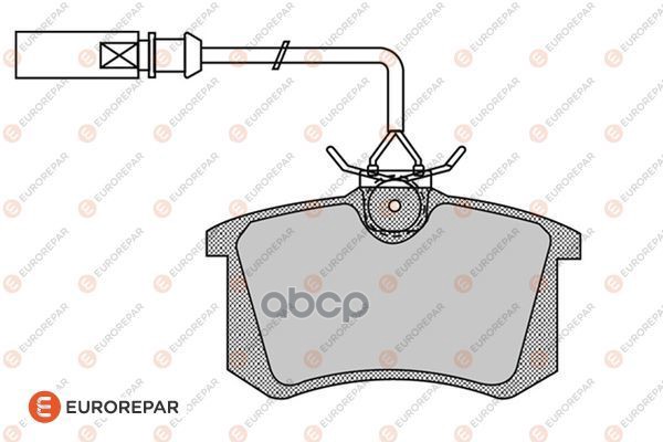 Колодки тормозные FABIA 99-08/VW POLO 01> задн. EUROREPAR арт. 1619791880