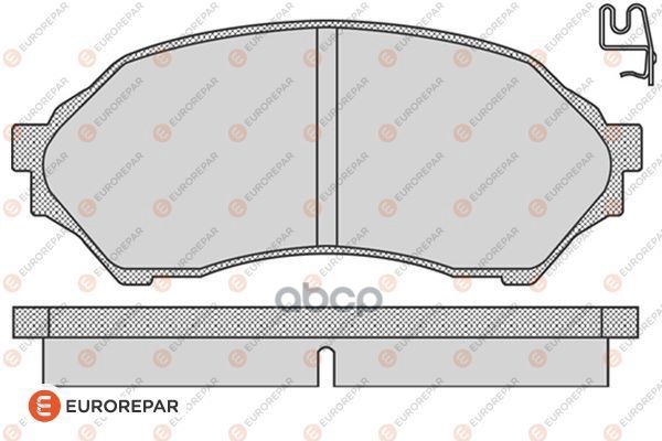 Колодки Тормозные Дисковые Mazda 323 F Vi (Bj) 1.4 1998>, Front EUROREPAR арт. 1623058980