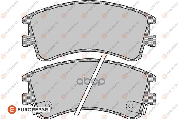Колодки тормозные MAZDA 6 GG GY02> передн. EUROREPAR арт. 1623059680