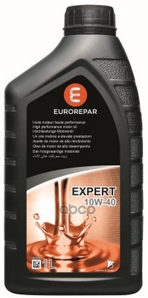 EUROREPAR Масло Моторное Синтетическое 1Л - Expert 10W40 Acea A3/B3, A3/B4, Api Sl/Cf, Psa B71 2300, Renault N0700, Mb 229.1 ...