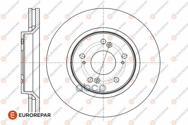 Диск Тормозной | Перед | EUROREPAR арт. 1642753580
