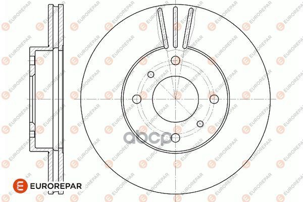 Диск Тормозной Nissan Almera Ii 00> Primera 96> EUROREPAR арт. 1667858280