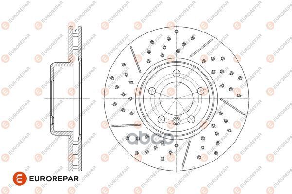 Диск Тормозной Bmw 1 F20/F21 10>, Bmw 3 F30/F31 11>, Rear, D=340Mm EUROREPAR арт. 1667862980