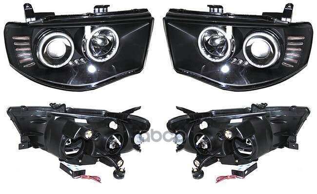Фара Mitsubishi L200 07-16 / Triton 06-10 (Комплект) Eagle Eyes арт. PF-EE-D14-1102P-LDEM8