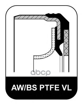 Сальник Коленвала Передний Awbs, Ptfe  Acm  Rd Dc+ С Монтажной Оболочкой Elring арт. 766.853