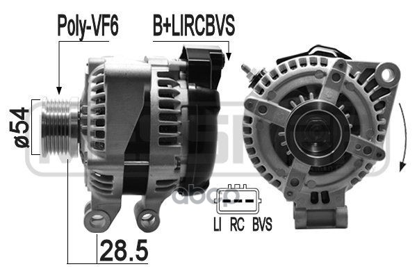 Генератор RANGE ROVER III/SPORT 4.2/4.4 06-13 209291 Era арт. 209291