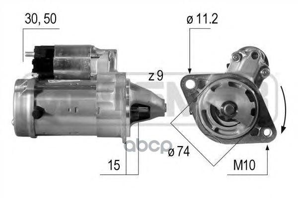 Стартер TOYOTA AVENSIS 1.6/1.8 03-08 220542 Era арт. 220542