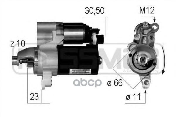 220604 Стартер AUDI A4/A5/Q5 1.8TFSi/2.0TFSi 1.1kw Era арт. 220604