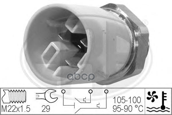 Датчик включения вентилятора OPEL ASTRA F/OMEGA B 330300 Era арт. 330300