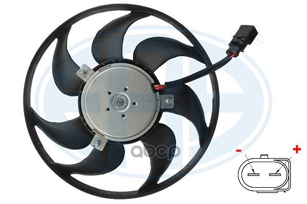 Вентилятор радиатора двигателя SKODA OCTAVIA VW GOLF/JETTA/PASSAT 05- 352033 Era арт. 352033