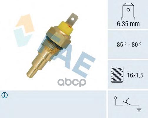 Датчик включения вентилятора FAE арт. 37630