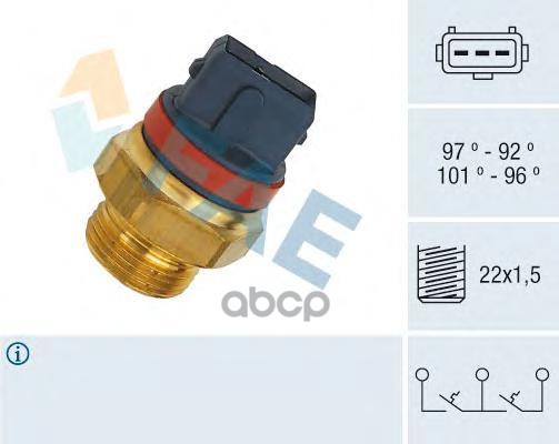 Датчик включения вентилятора FAE арт. 37930