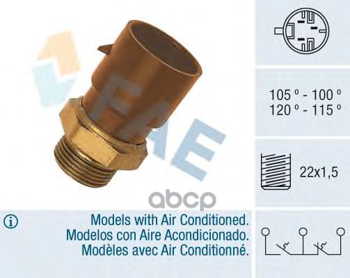 Датчик включения вентилятора FAE арт. 38040