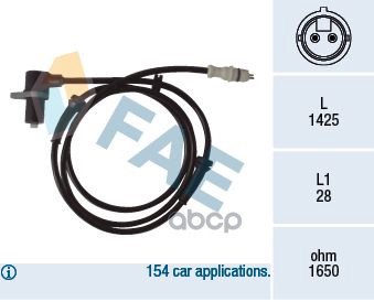 Датчик ABS Fiat FAE арт. 78067