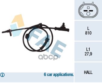 Датчик ABS Citroen FAE арт. 78079
