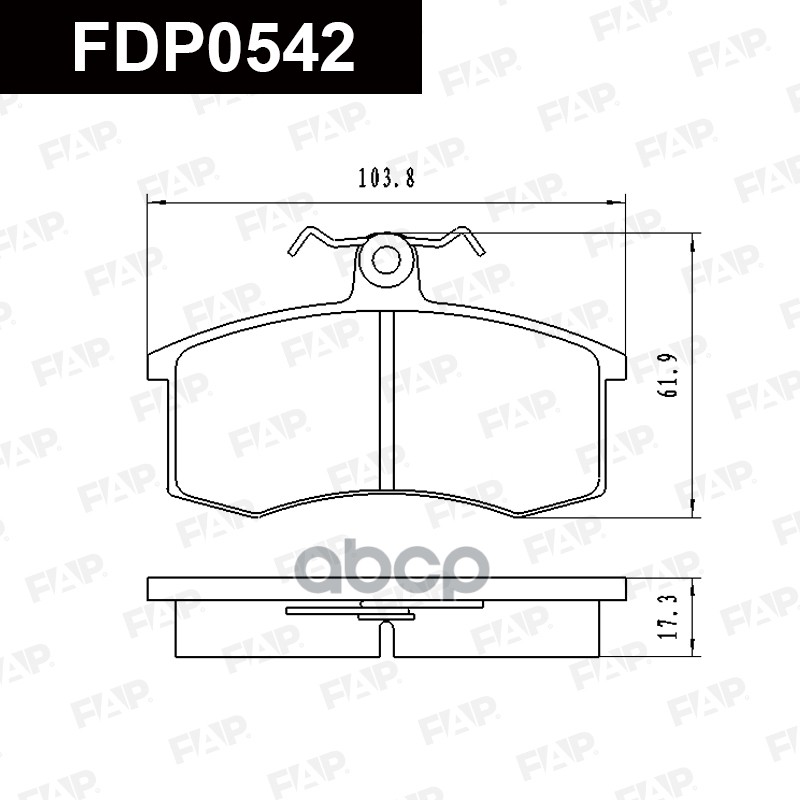 Колодки тормозные дисковые FAP арт. fdp0542