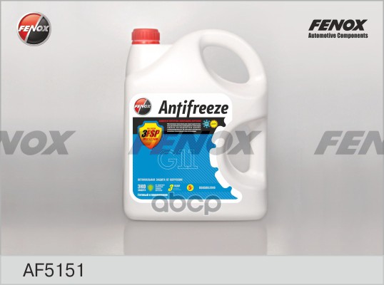 Антифриз готовый силикатный синий G11 5кг FENOX арт. AF5151