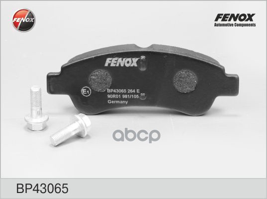 Колодки диск передние 206, 207, 208, 307, C3 I-II, C4 BP43065 FENOX арт. BP43065