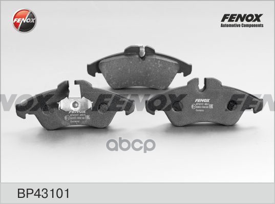 Колодки тормозные передние FENOX BP43101 FENOX арт. BP43101