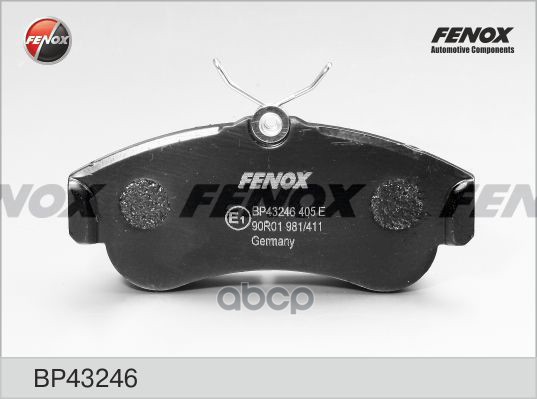 Колодки Диск торм. FENOX арт. bp43246