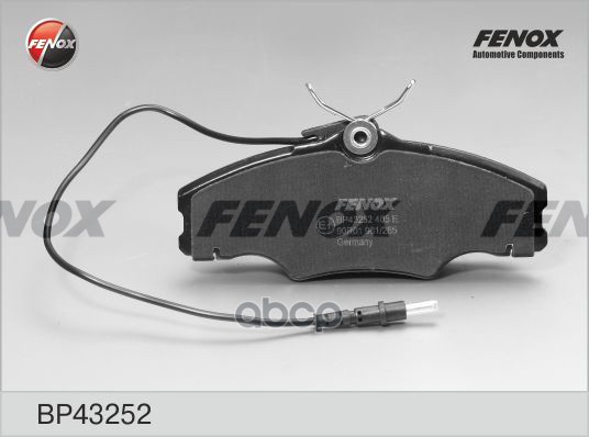 Колодки Тормозные Дисковые Peugeot 406 95-04 FENOX арт. BP43252