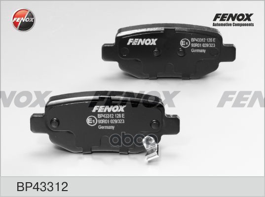 Колодки Диск торм..зад. FENOX арт. bp43312