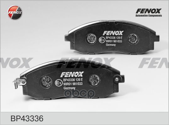 Колодки Передние Fenox Bp43336 FENOX арт. BP43336
