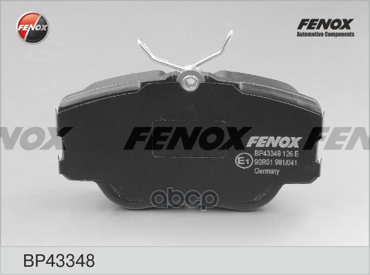 Колодки тормозные передние FENOX BP43348 FENOX арт. BP43348
