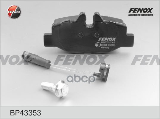 Колодки тормозные задние FENOX BP43353 FENOX арт. BP43353