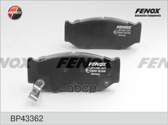 Колодки Диск торм..перед. FENOX арт. bp43362