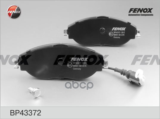 Колодки Диск торм..перед. FENOX арт. bp43372