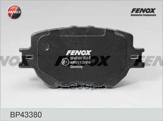 Колодки Тормозные Передние Fenox Bp43380 FENOX арт. BP43380