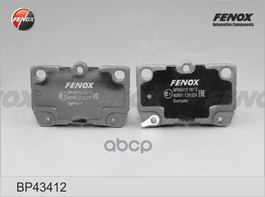 Колодки Тормозные Дисковые | Зад Прав/Лев | FENOX арт. BP43412