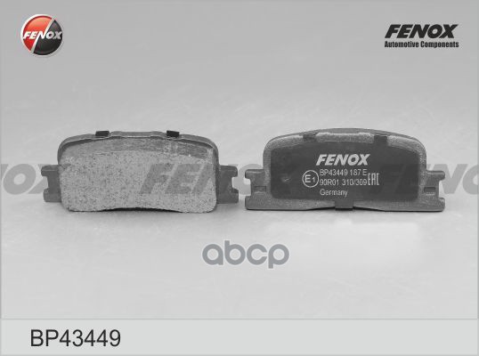 Колодки тормозные дисковые Toyota Camry, Highlander 96- FENOX арт. BP43449