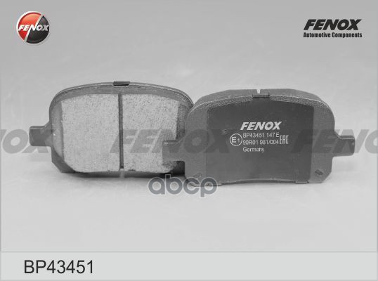 Колодки передние Toyota Camry, Solara 2.2i-3.0i, 96-04, AKEBONO BP43451 FENOX арт. BP43451