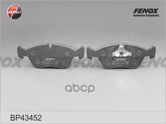 Колодки Тормозные Дисковые | Перед Прав/Лев | FENOX арт. BP43452