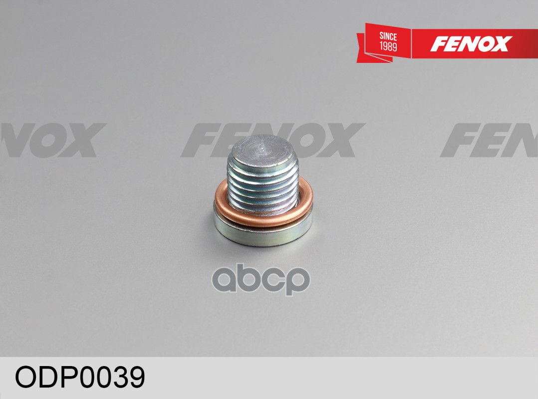 МАСЛОСЛИВНОЙ БОЛТ В ПОДДОН L15.5*M16*1.5 мм Lada; Renault; Dacia; GM FENOX арт. ODP0039