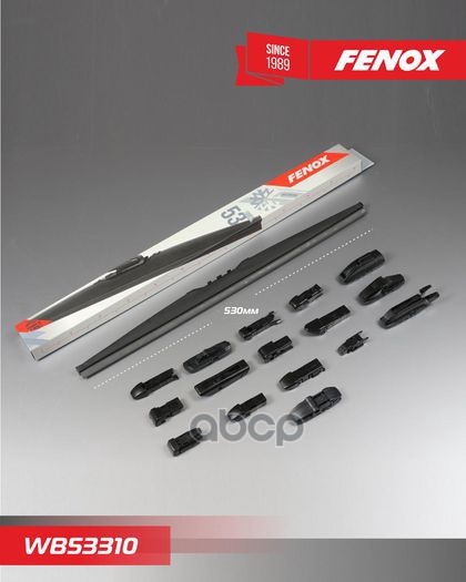 Щетка стеклоочистителя 53 см (21''), зимняя, крепление: 15 в 1 WB53310 FENOX арт. WB53310