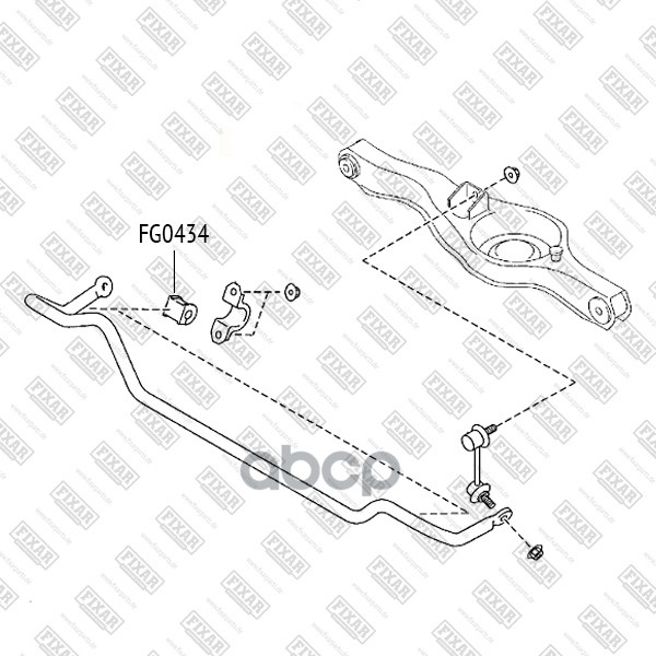 Втулка Стабилизатора Mazda Cx-7 06-> FIXAR арт. FG0434