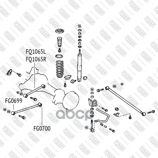 Сайлентблок Заднего Продольного Рычага Toyota Land Cruiser 100 98->Lexus Lx470 98-> Fixar Fg0699 FIXAR арт. FG0699