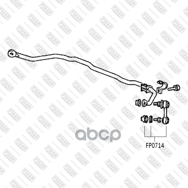 Тяга стабилизатора передняя левая/правая FIXAR арт. FP0714