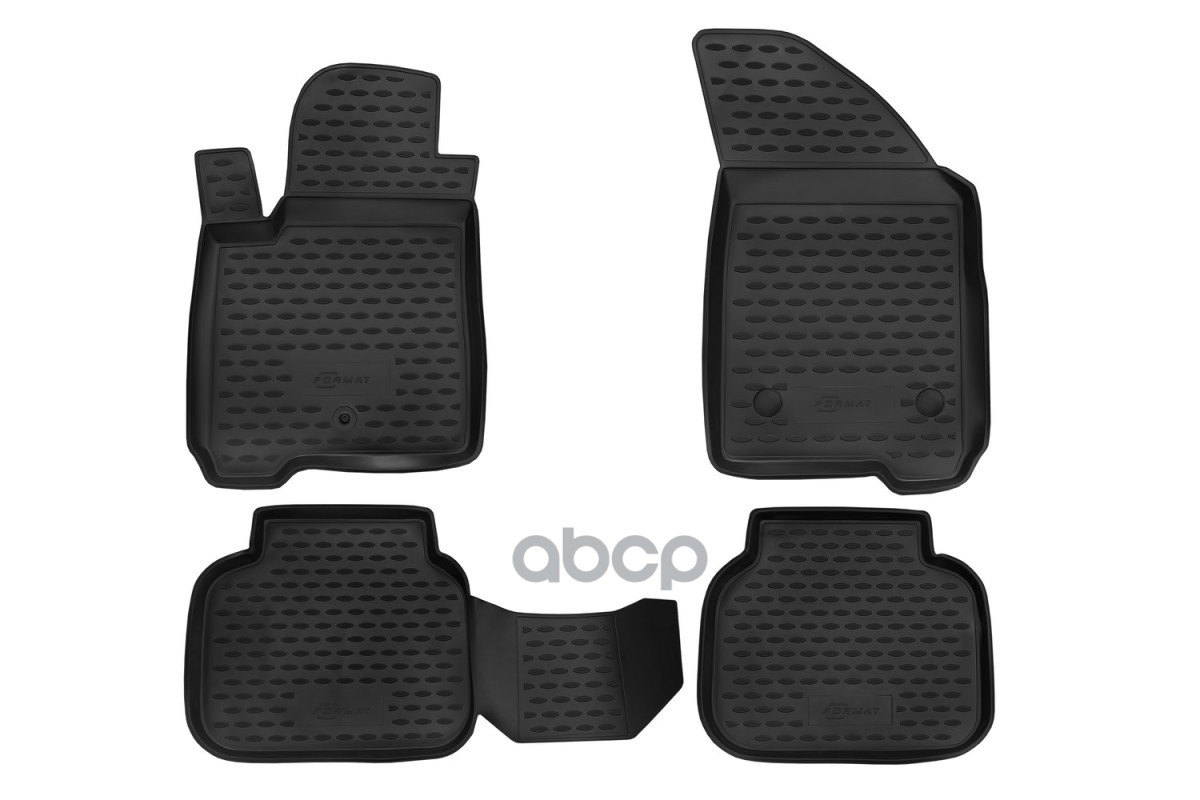 Коврики в салон для DODGE Journey (I, Ir), 2007-2020 4 шт. (ПУ, повышенная износостойкость) / Додж Джорнт FORMAT арт. FORMAT....
