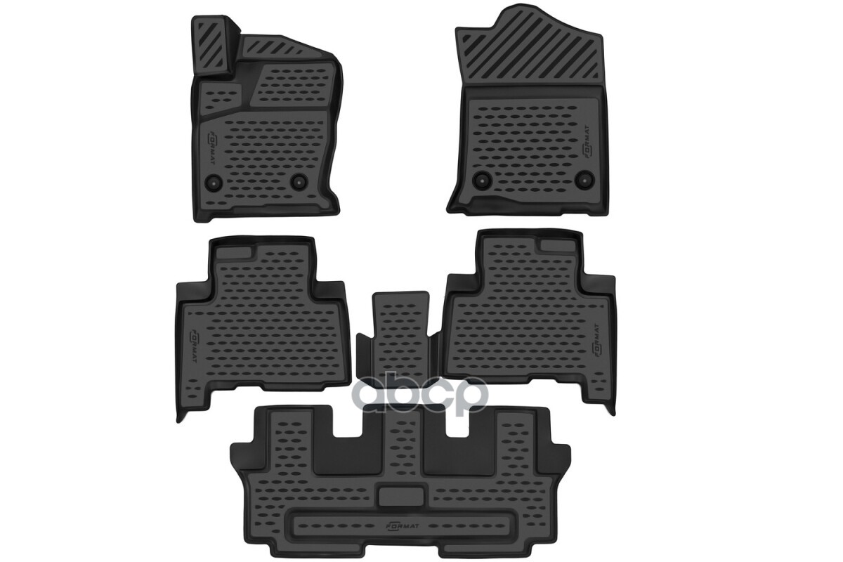 Коврики 3D в салон для HAVAL H9 (I, Ir), 2014-, 5 шт. (ПУ, повышенная износостойкость) / Ха / Хавал Н9 FORMAT арт. FORMAT.3D9...